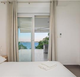 Luxury 6 Bedroom Seafront Villa with pool and Separate Apartment along Secluded Beach near Hvar Town, Sleeps 10-12